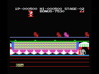 Circus Charlie screenshot 5 for MSX
